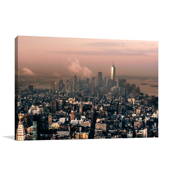 New York Pink Hour Wall Art Print