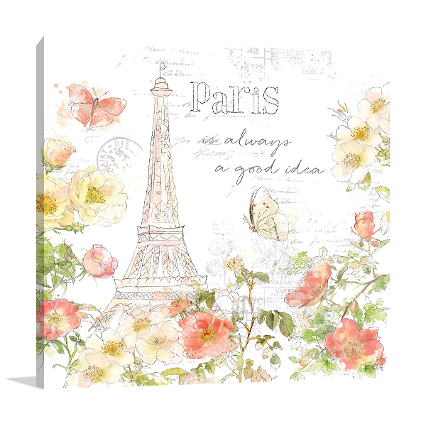 Painting Paris III Wall Art Print
