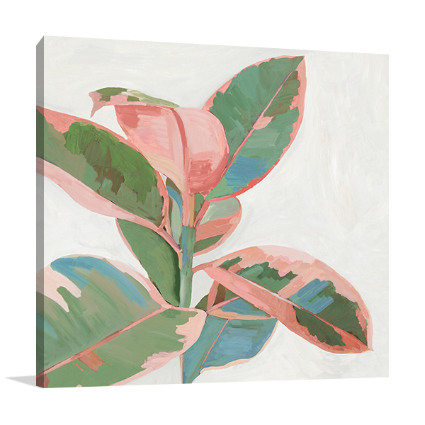 Pink Ficus I Wall Art Print