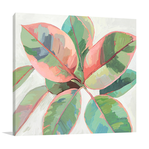 Pink Ficus II Wall Art Print