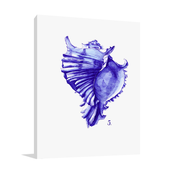Sea Life in Pen V Wall Art Print