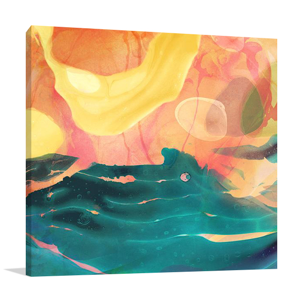 Seaside Abstract Wall Art Print