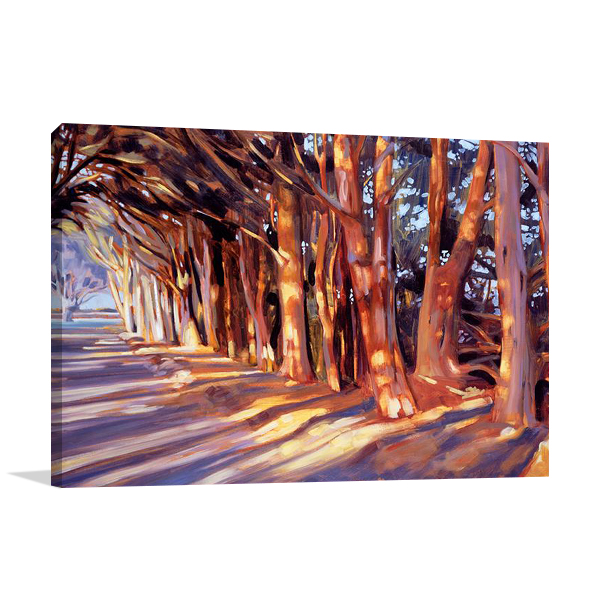 Shadows on the Road Wall Art Print