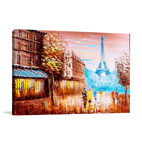 Street Views of Paris Wall Art Print