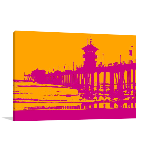 Sunset Pier Wall Art Print