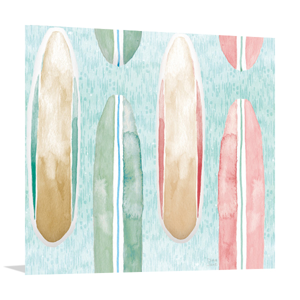 Surfs Up Pattern VIIIB Wall Art Print