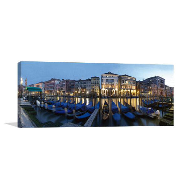 Venice Grand Canal Art Print | Panoramic Canvas Art on The Wall