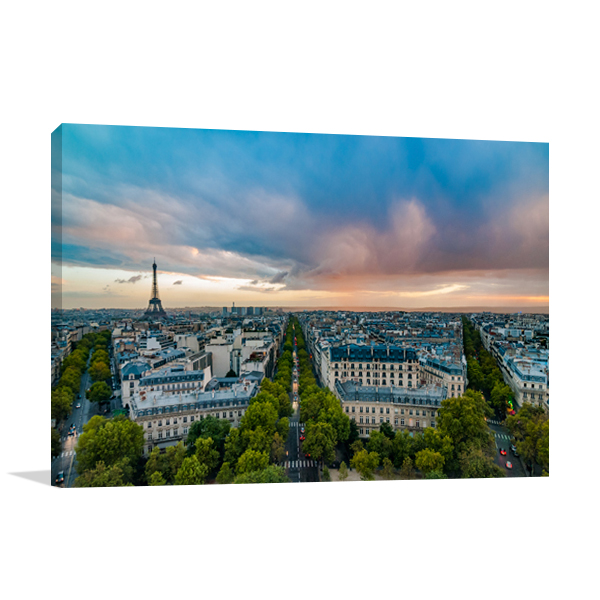 View on Paris Wall Art Print