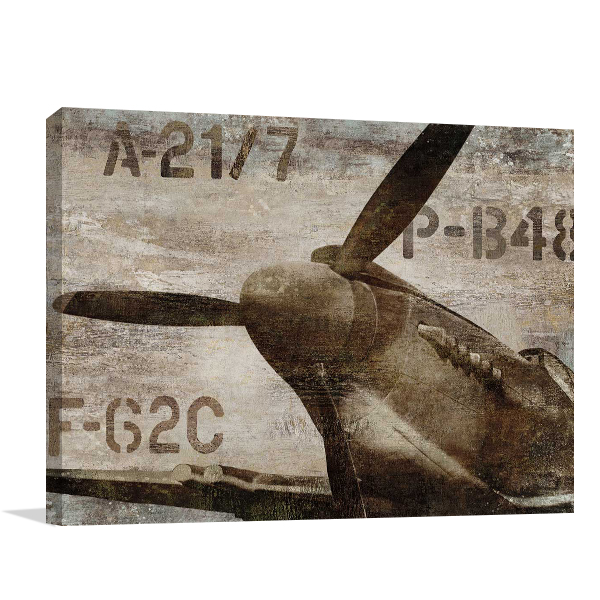Vintage Airplane Wall Art Print