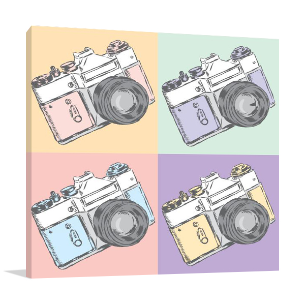 Vintage Camera Wall Art Print