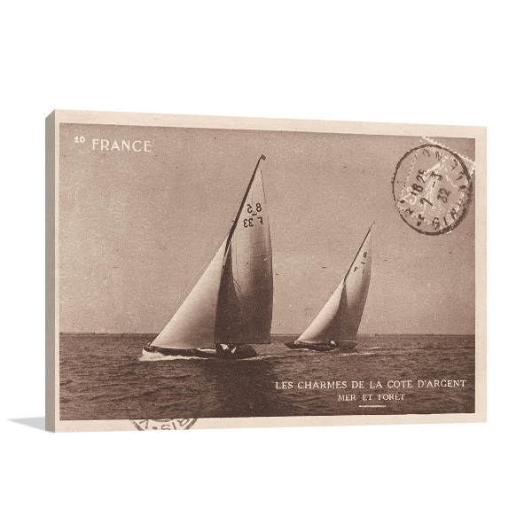 Vintage Sailing I Wall Art Print