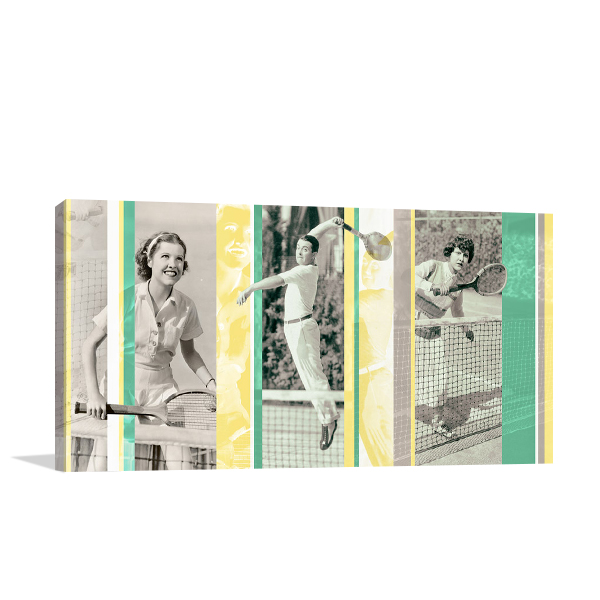 Vintage Tennis Wall Art Print