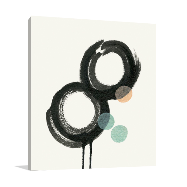 Zen Circles A Wall Art Print