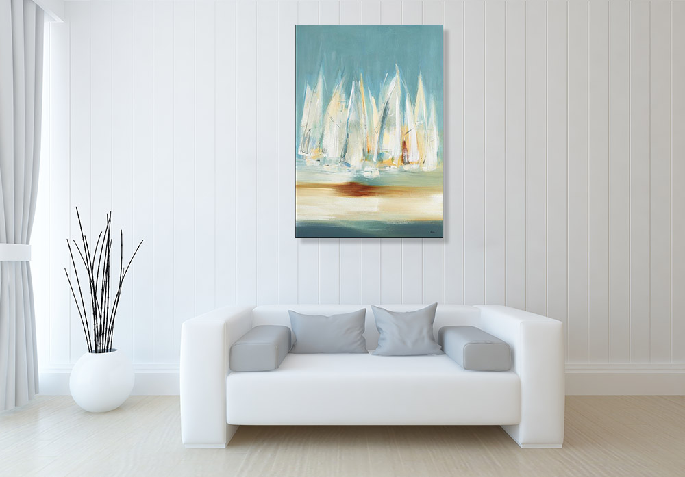 Contemporary Abstract Seascape Canvas Print