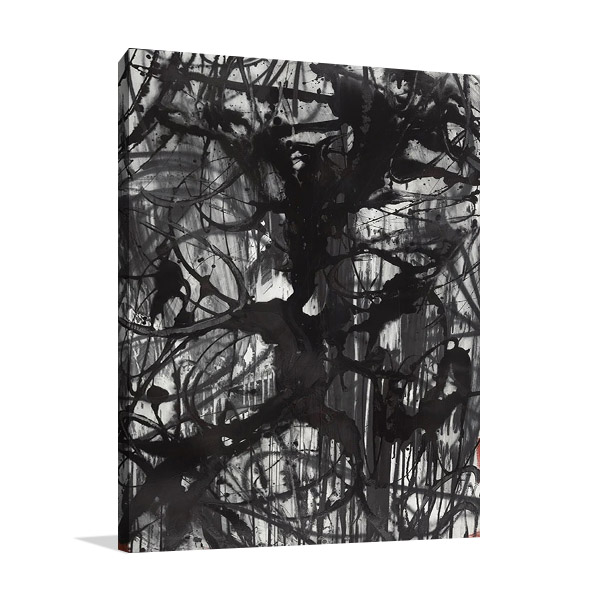 Abstract Calligraphy Ink Print | Ngo PC