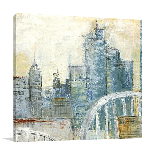 Abstract Cityscape III Wall Art Print