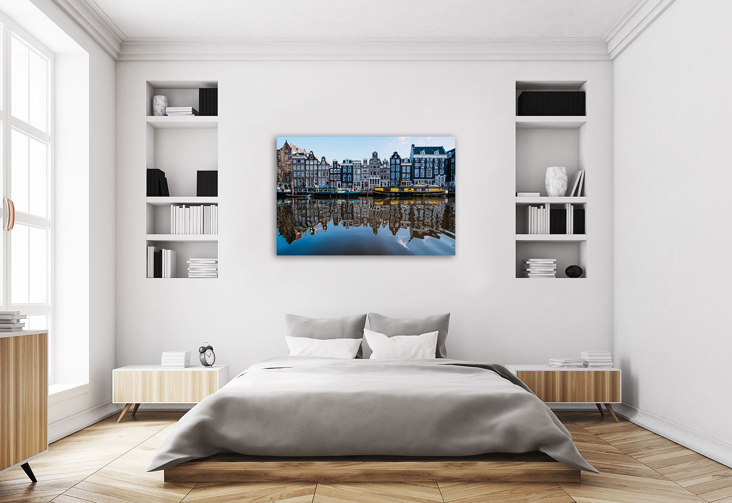 World Landmarks Art Canvas Print