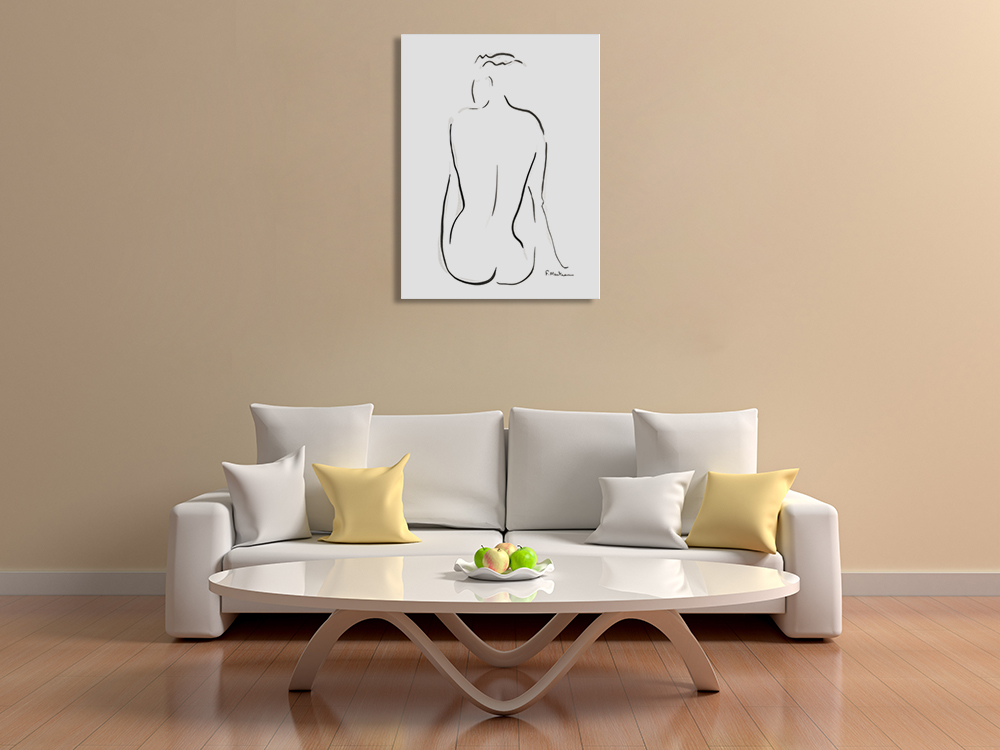 Line Illustration Figurative Wall Print