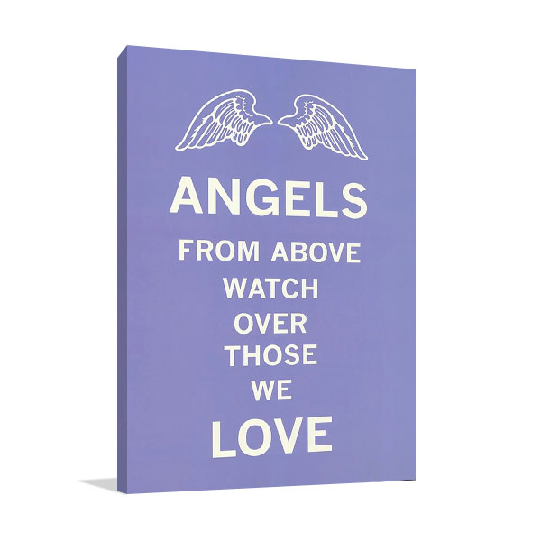 Angels Love Print on Canvas