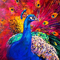 Hand Painted Animals Oil Paintings on Canvas