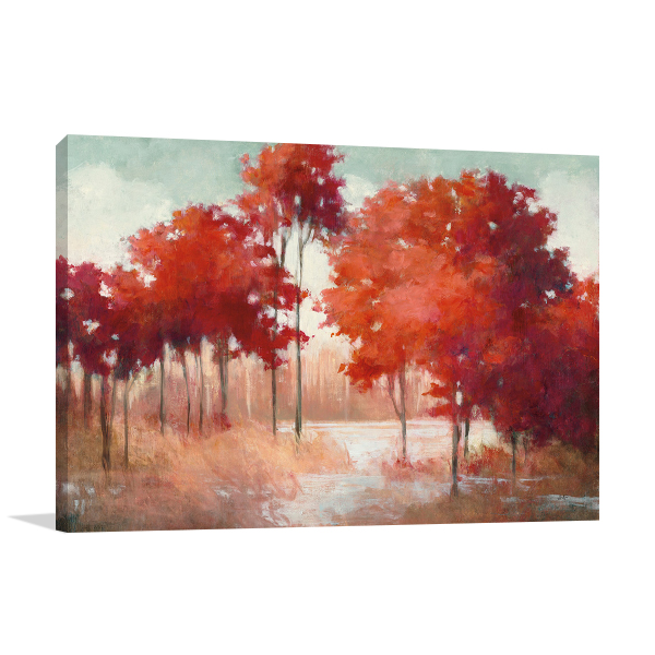 Autumn Lake Wall Art Print