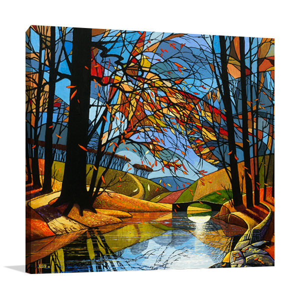 Autumn Stream Wall Art Print