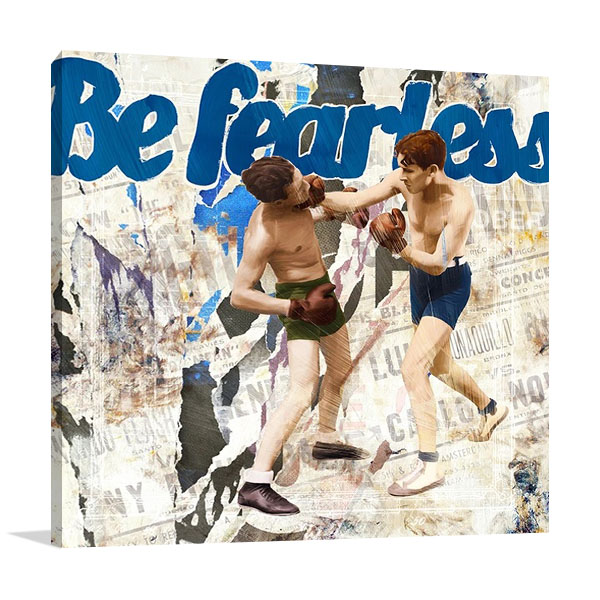 Blue Sports Canvas Art Print