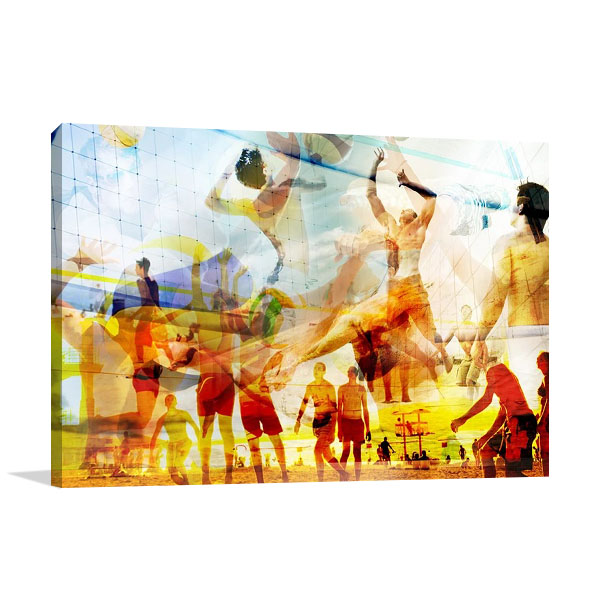 Beach Volleyball II Print Canvas