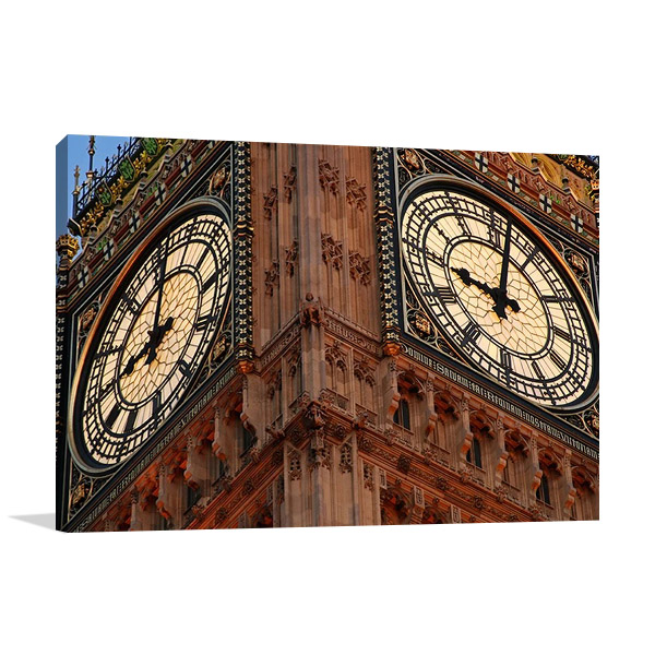 Big Ben Clockface Wall Art Print 