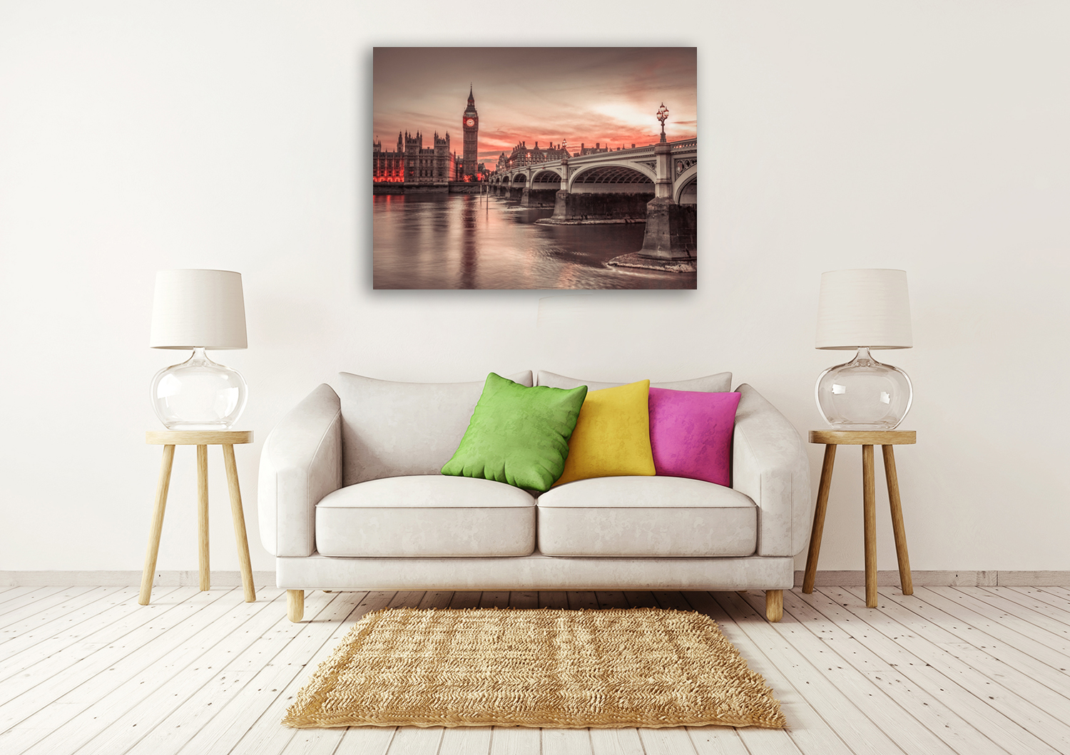 Top Fifty Word Cities Wall Art Print