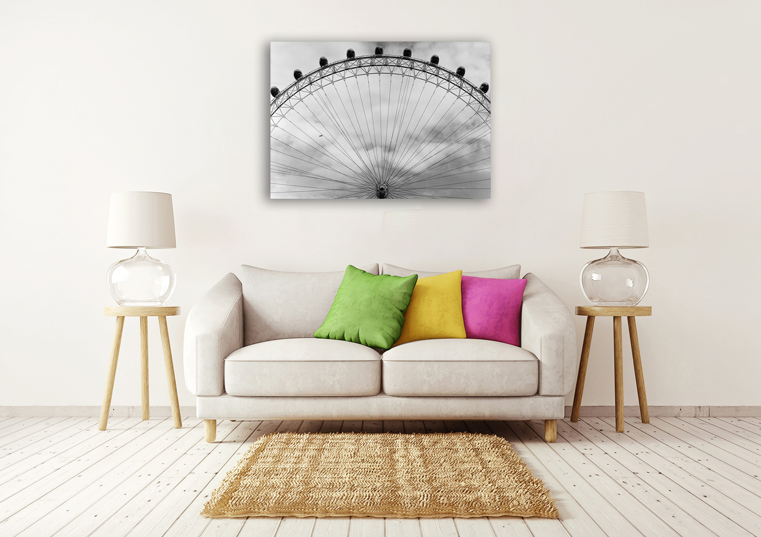 Black and White Art Print Canvas