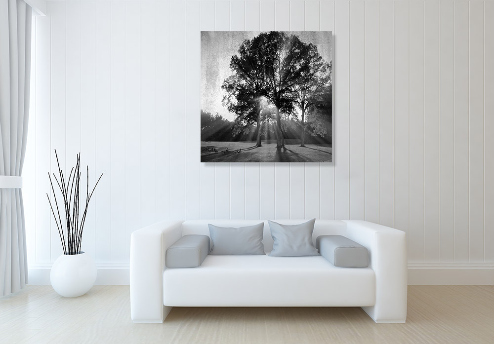 Square Black and White Print