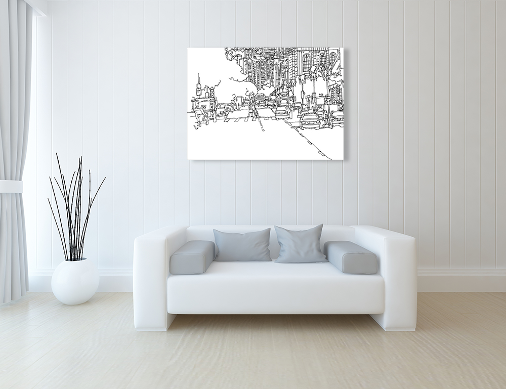 Illustration Canvas Art Print