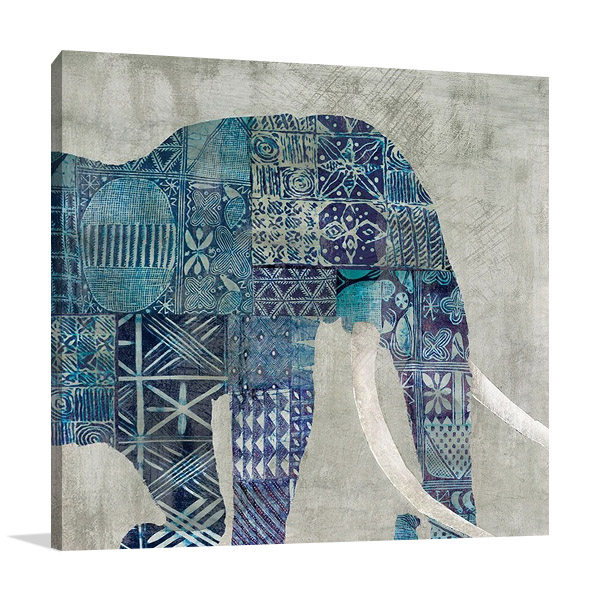 Botswana Patterns Wall Art Print on Canvas