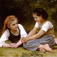 Bouguereau | The Nut Gatherers Reproduction Bouguereau | The Nut Gatherers Replica Painting