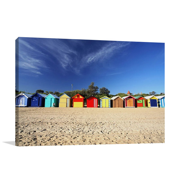 Melbourne Brighton Beach Canvas Print