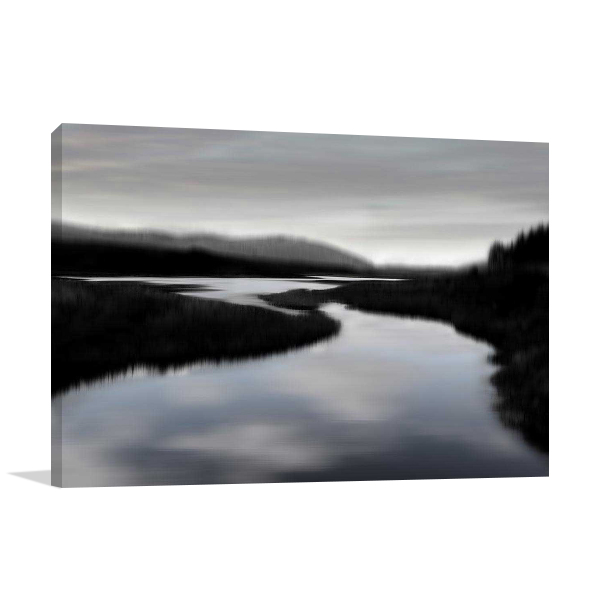 Calm River II Wall Art Print