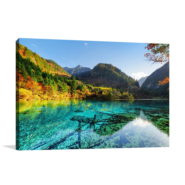 China Five Flower Lake Print