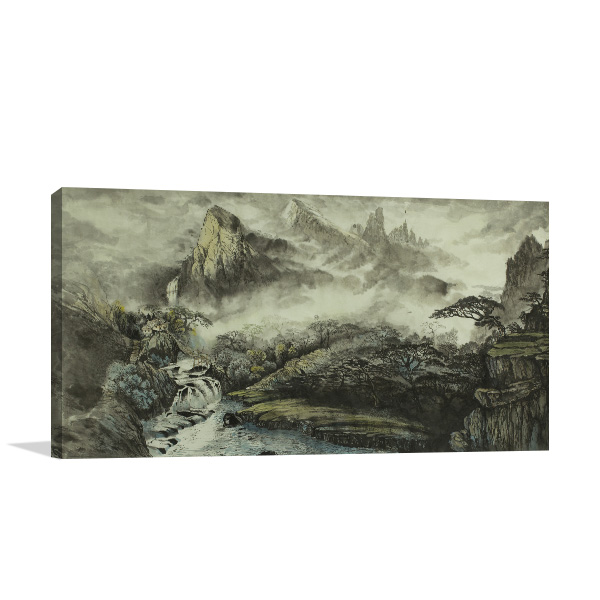Chinese Mountains Wall Art Print Bedroom Styles Ideas