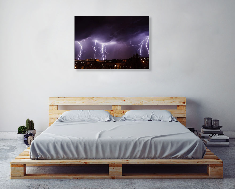 Night Photography Skyline Print