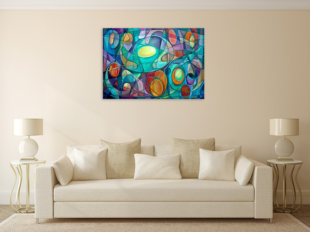Print on Canvas Cubism Art