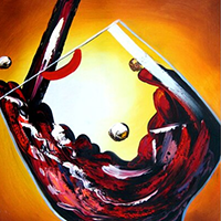 Hand Painted Cuisine Oil Paintings on Canvas