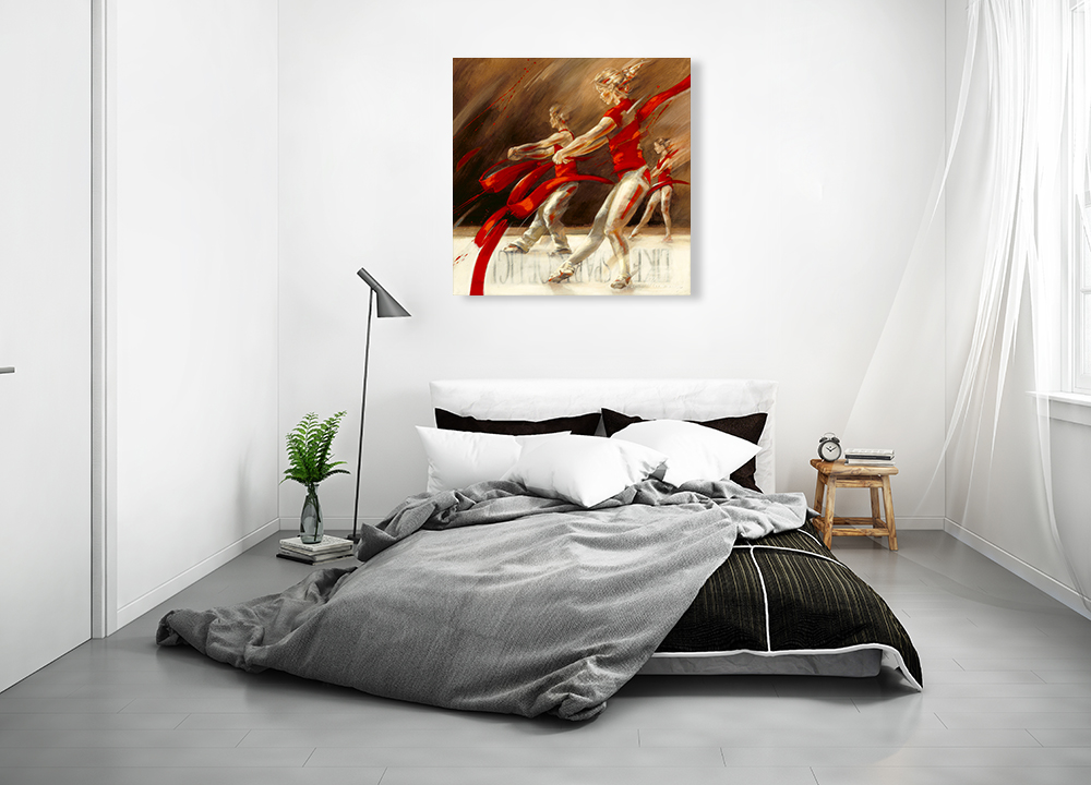 Square Abstract Canvas Art Print