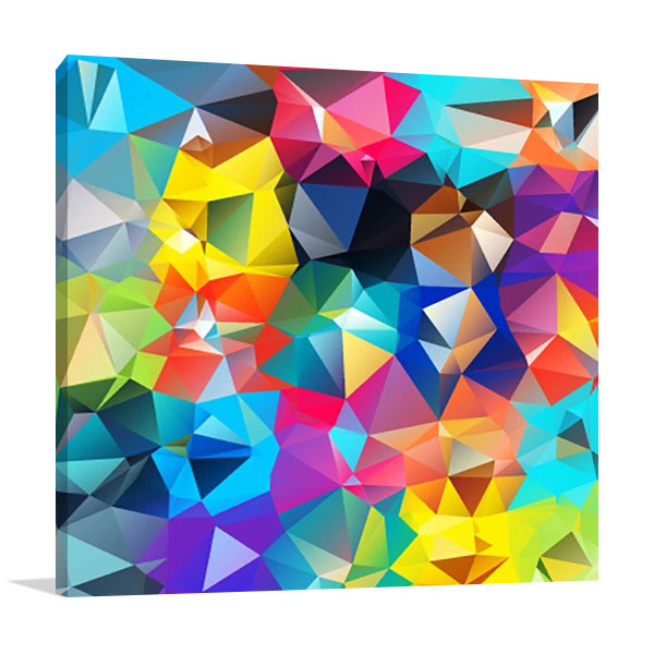 Digital Geometric Canvas Wall Print