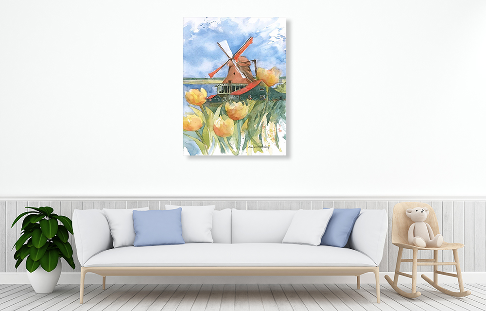 Watercolour Canvas Art Print