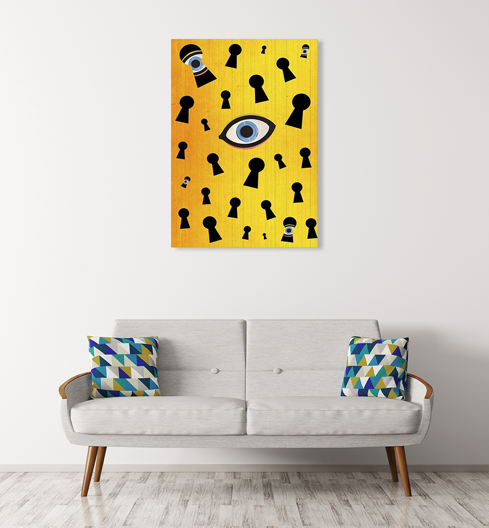 Yellow Landscape Canvas Print