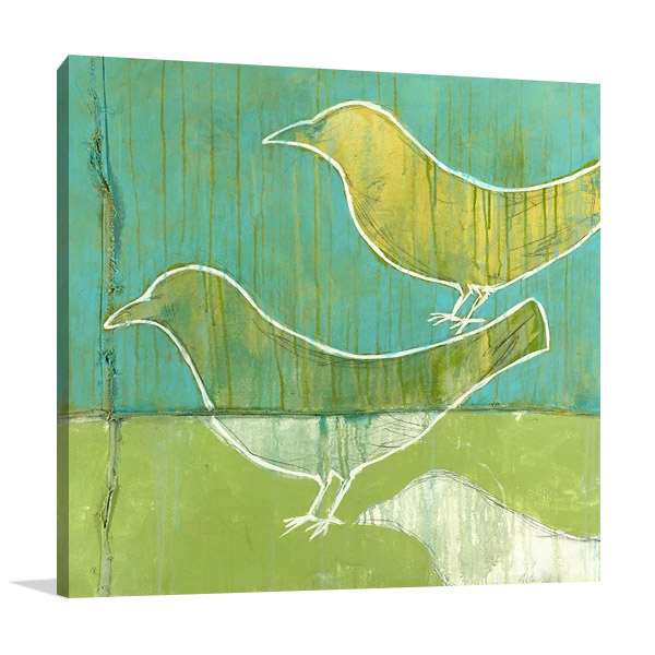 Flock Art Print on Canvas | Balder