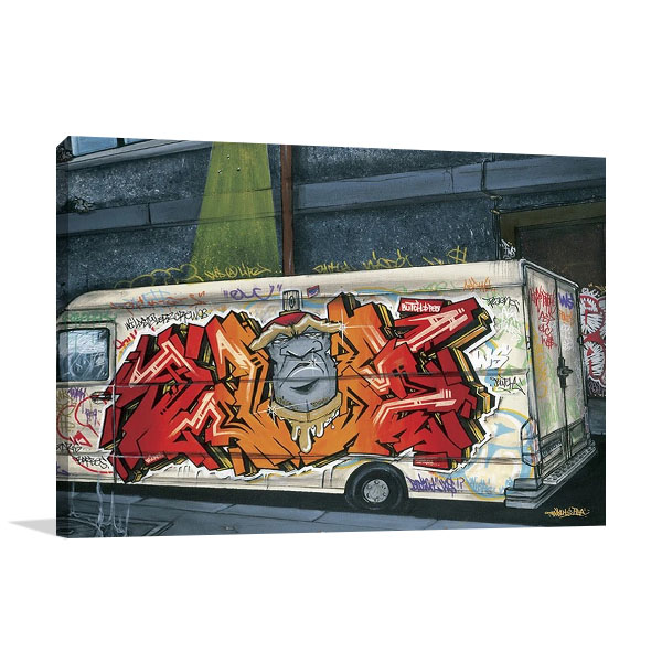 Funky Truck II Wall Print