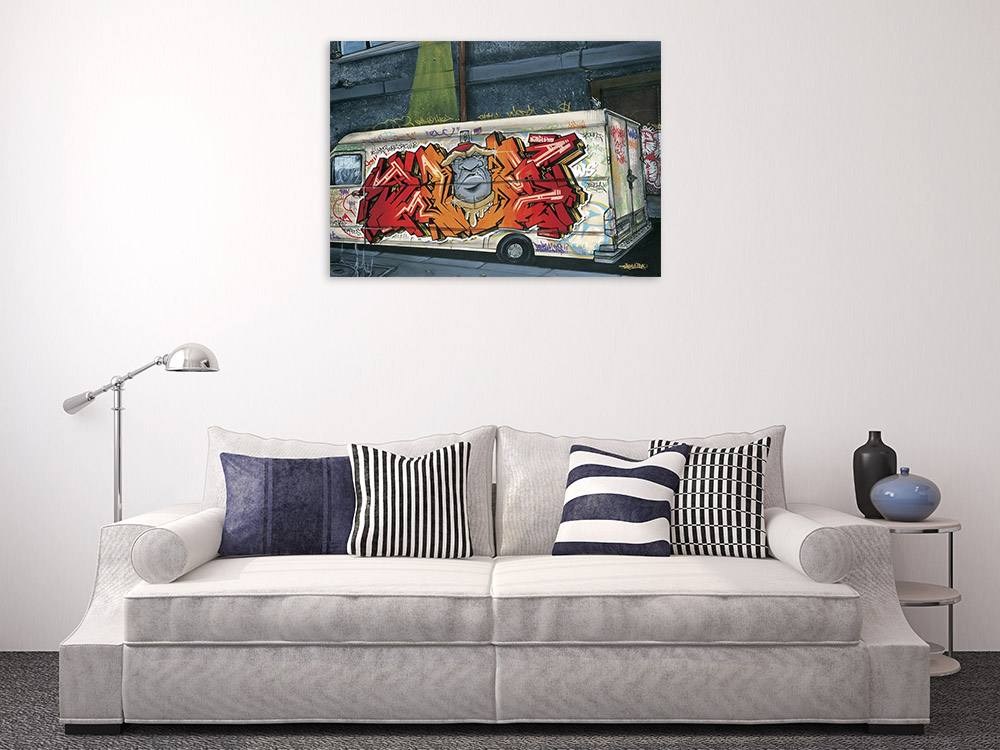 Modern Street Art Print on Canvas