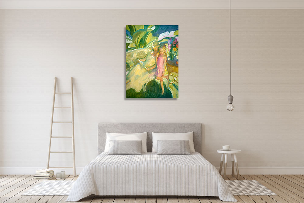 Green Art Print on Canvas